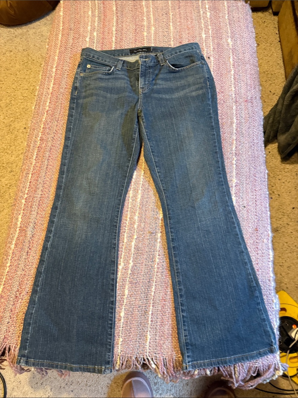 Calvin Klein Jeans Women's Dark Blue Flare Jeans